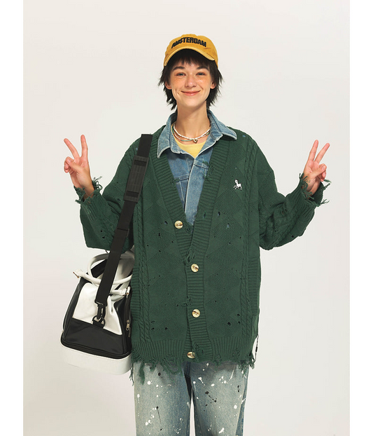 Damaged Cardigan P065