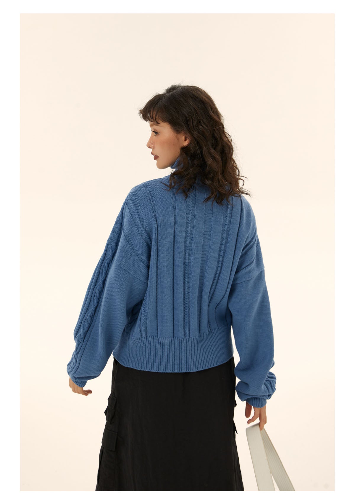 Retro zip knit cardigan P463