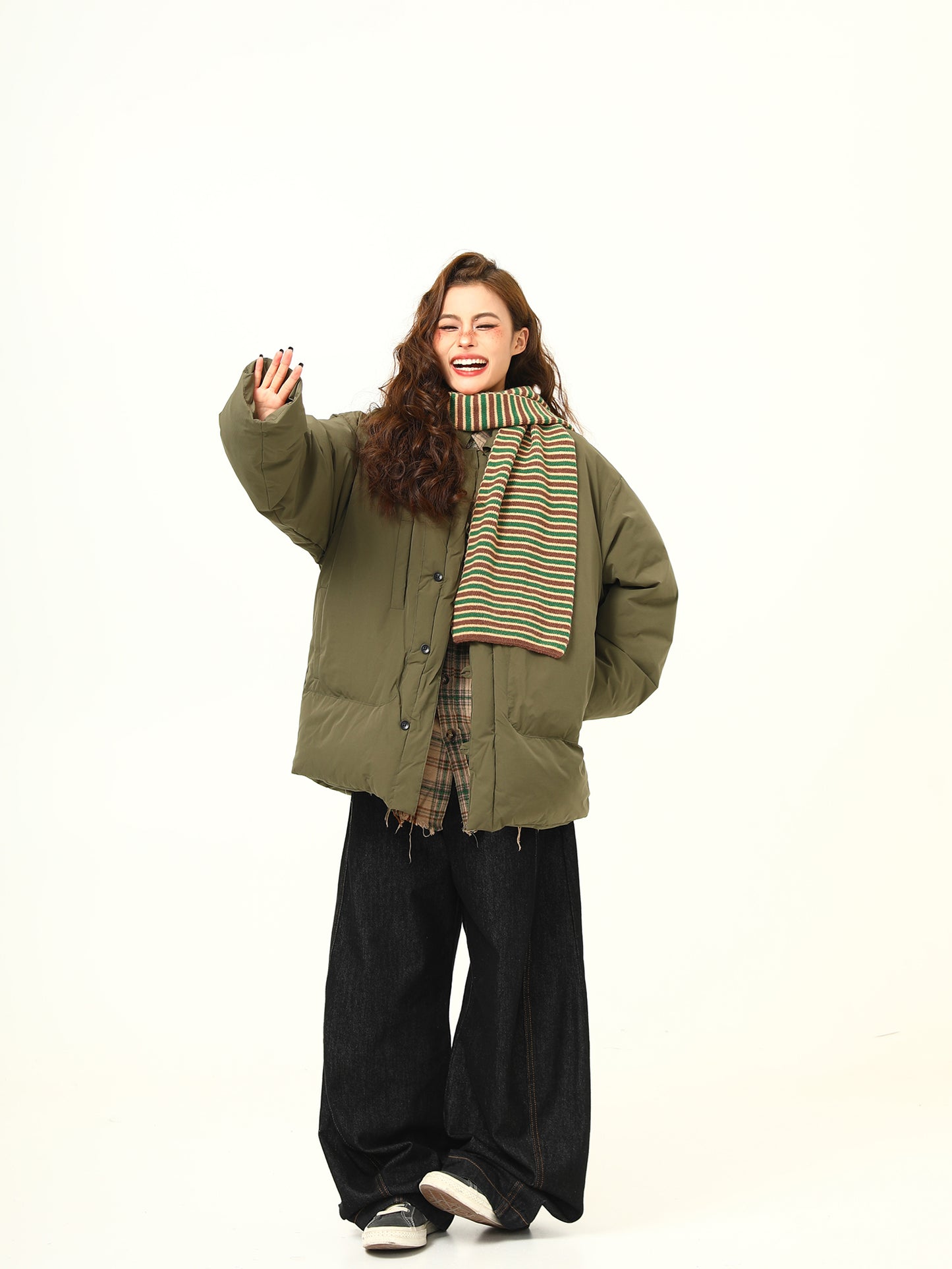 レトロワークウェアデザイン コットンジャケット P1832