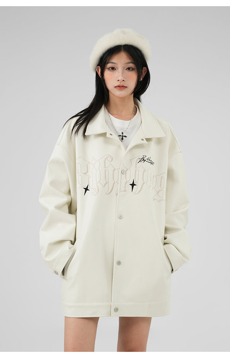 아메카지 가죽 재킷 P400