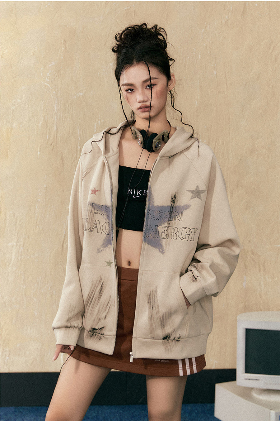 캐주얼 후드 스웨트 P782
