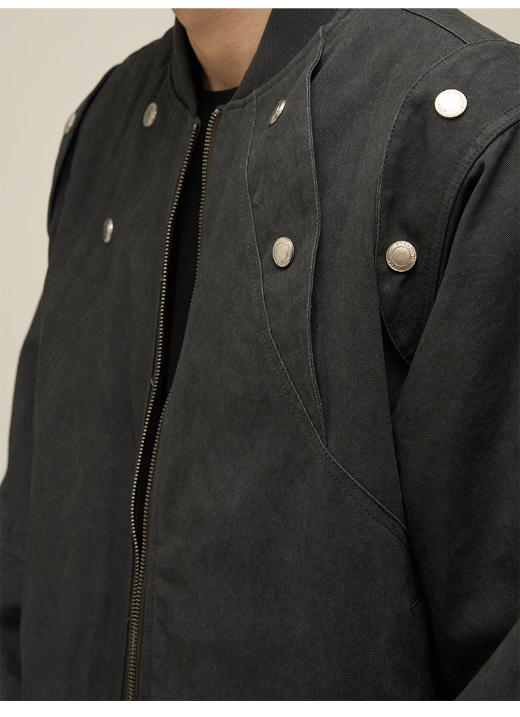 American retro shoulder stitch jacket P643