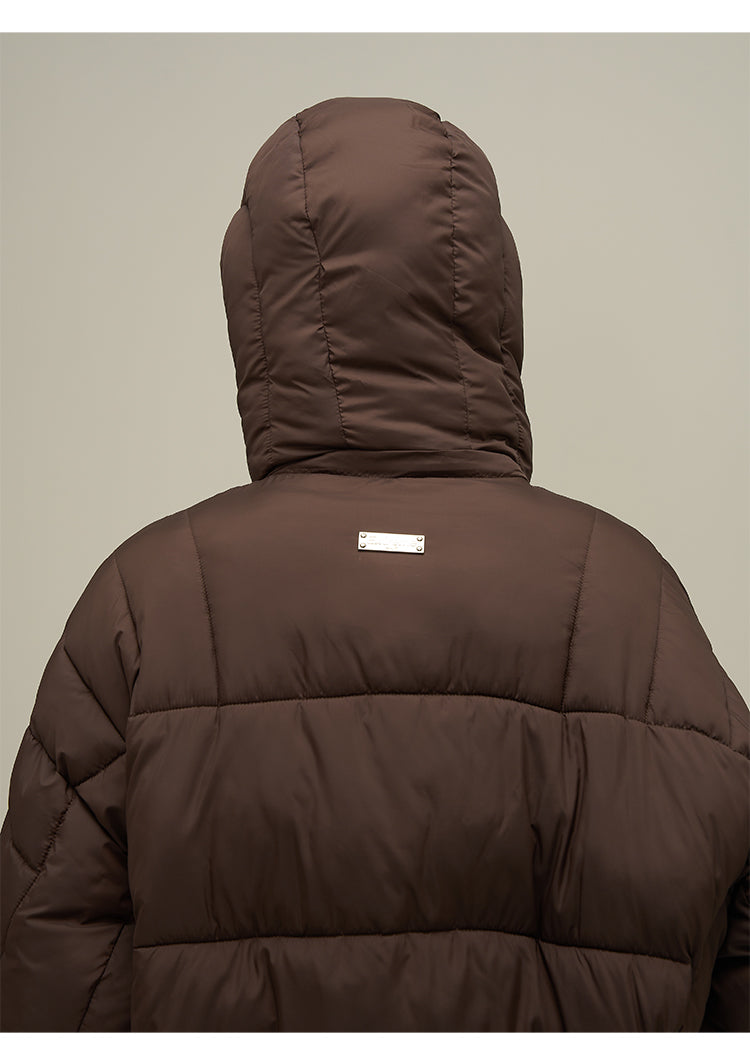 ニッチネックデザインルーズフィットダウンジャケット P649
