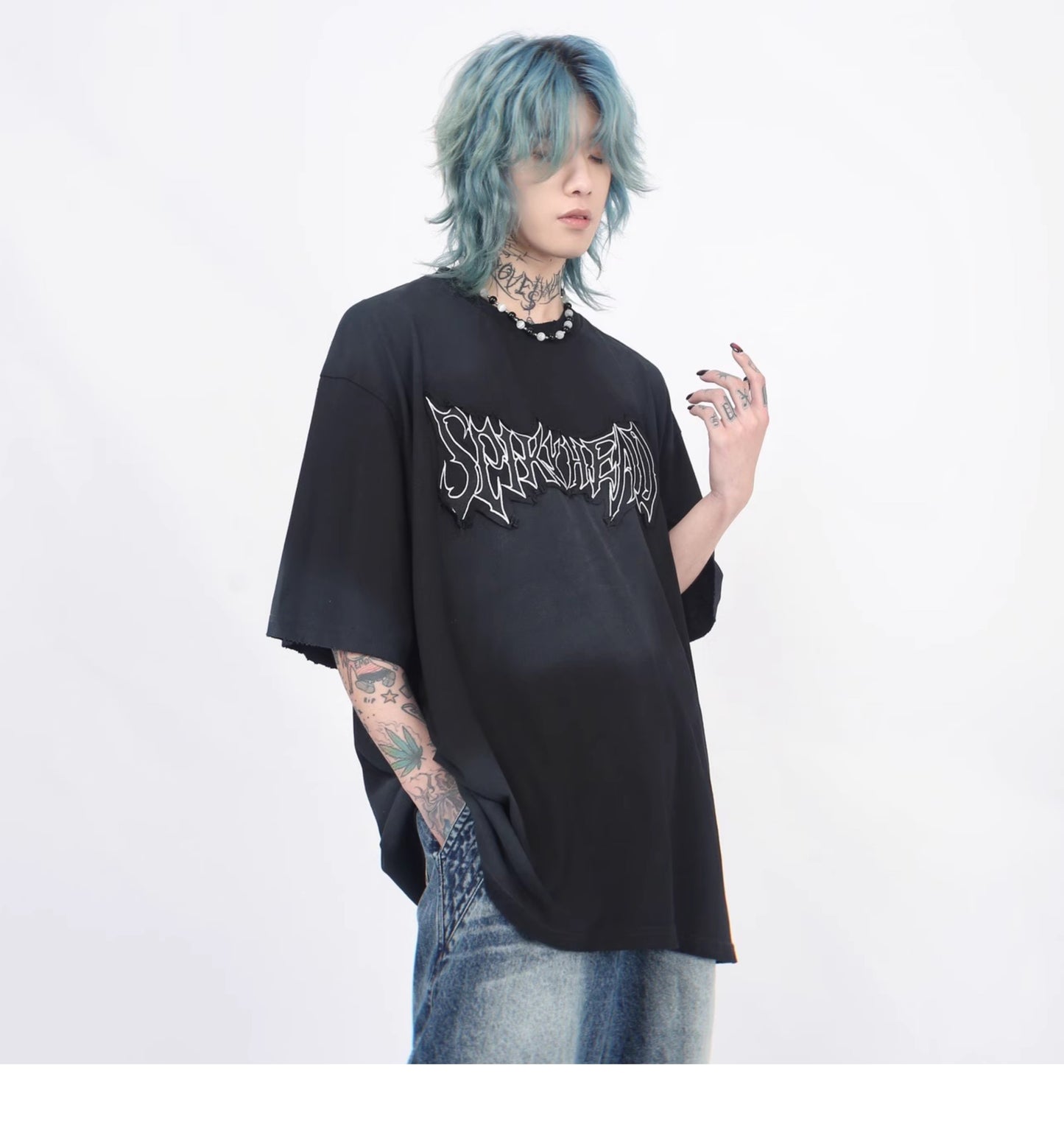 올드 더티 쇼트 슬리브 T셔츠 P1369