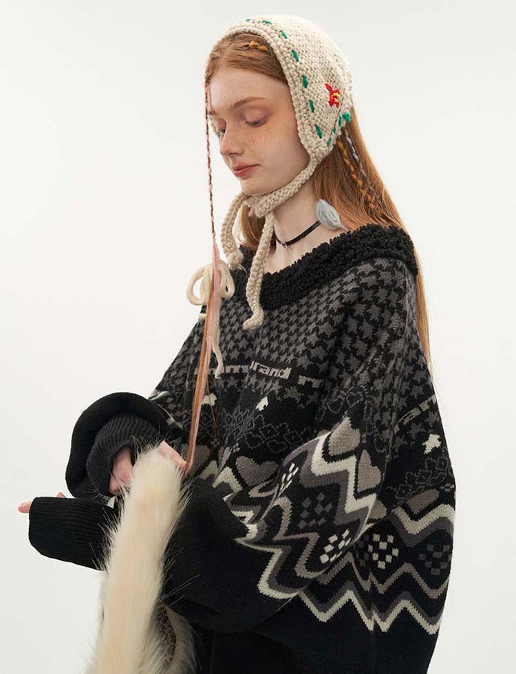 スター レトロパターン ウール セットアップ P1315