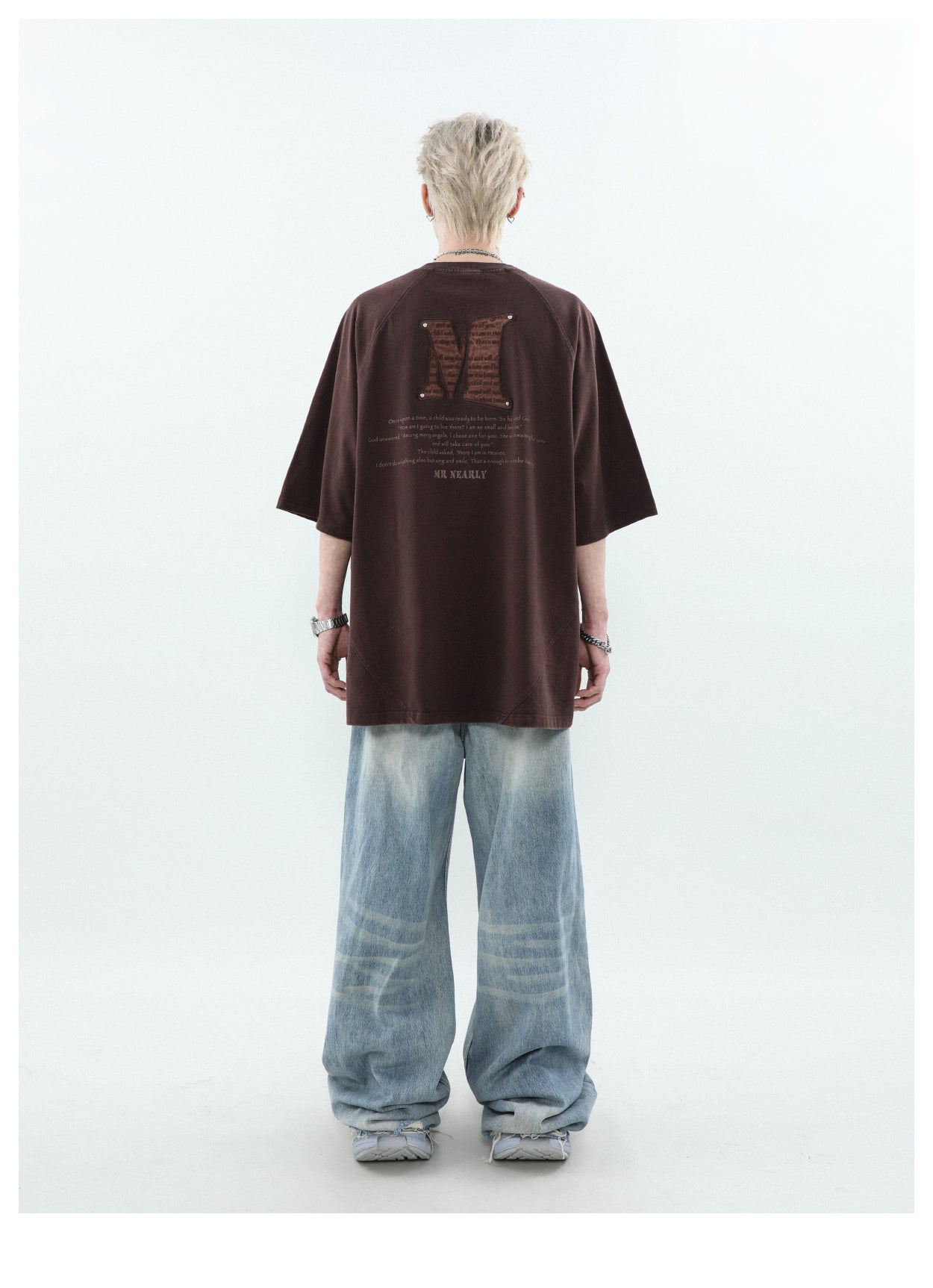 オーバーサイズワッペンTシャツ P178