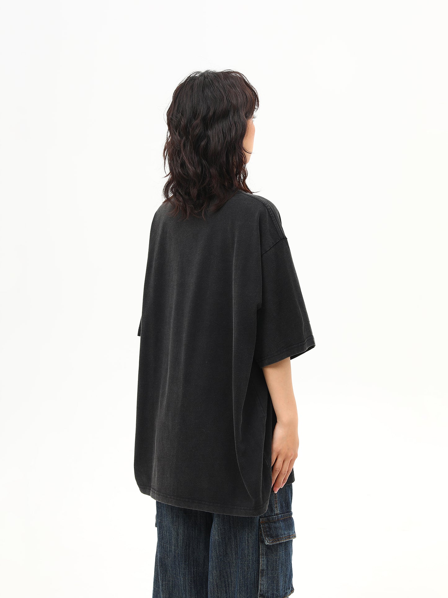 ウォッシュ加工 プリントTシャツ P2024