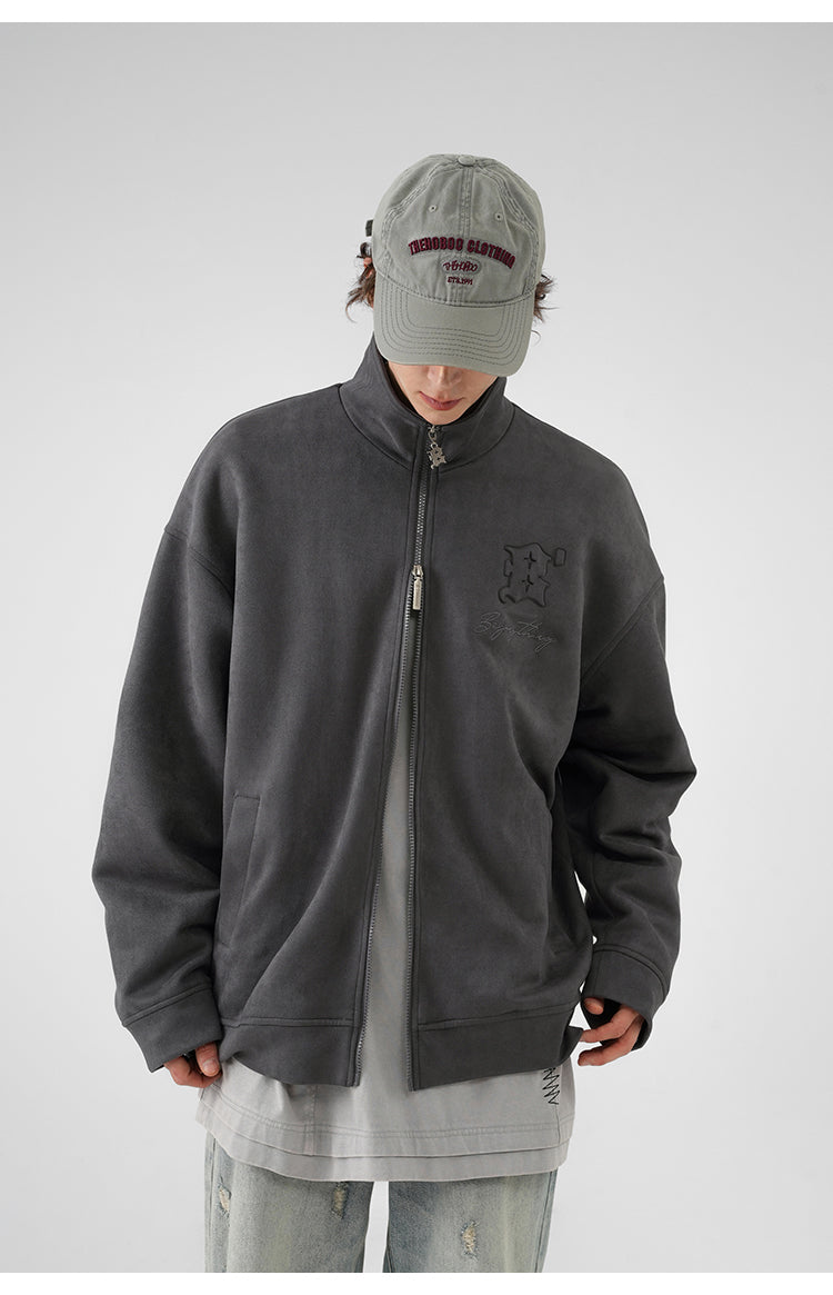 Suede casual jacket P402