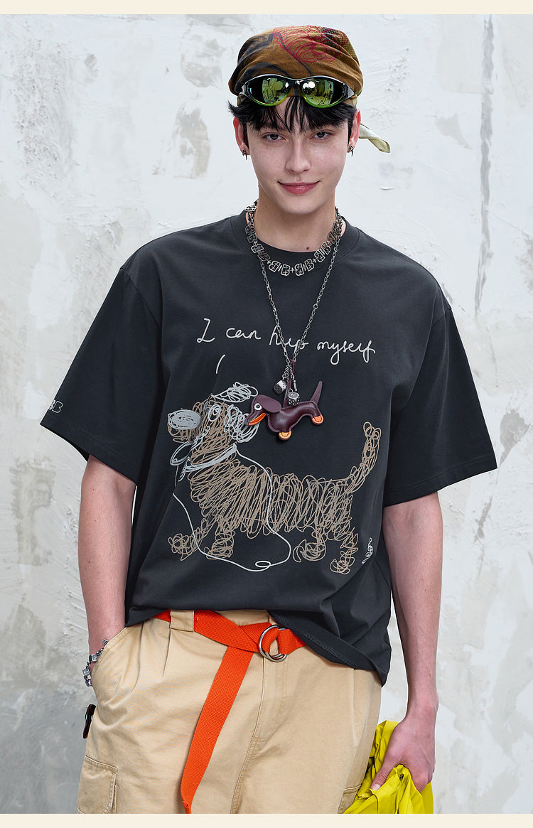 手描き 速乾Tシャツ P2153