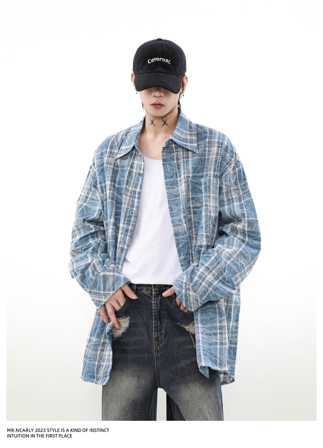 アメリカンレトロ チェック柄シャツ P1351