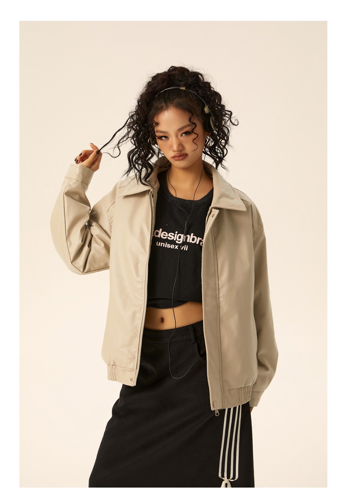 Western Retro Leather Down Jacket P570