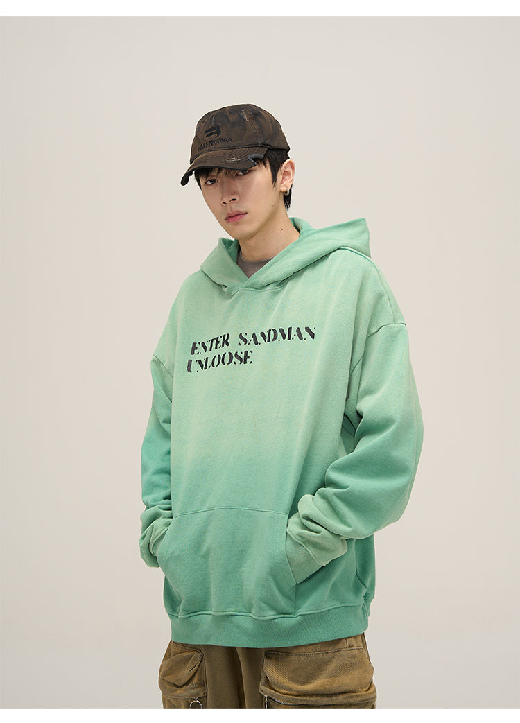 Loose fit gradient hoodie P615