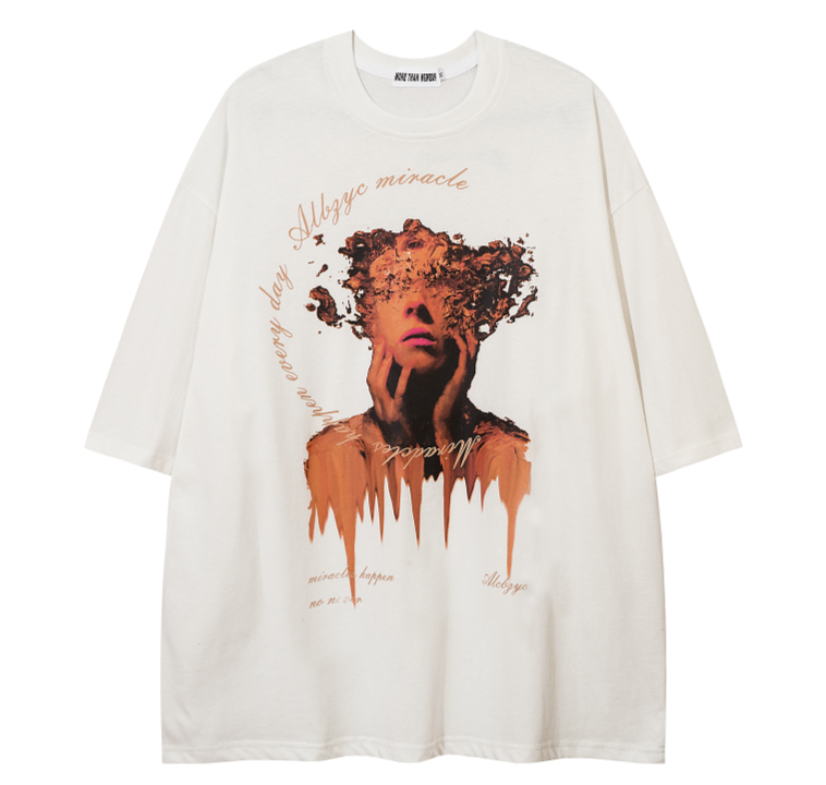ポートレート プリントTシャツ P1480