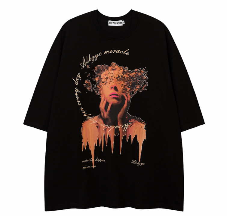 ポートレート プリントTシャツ P1480