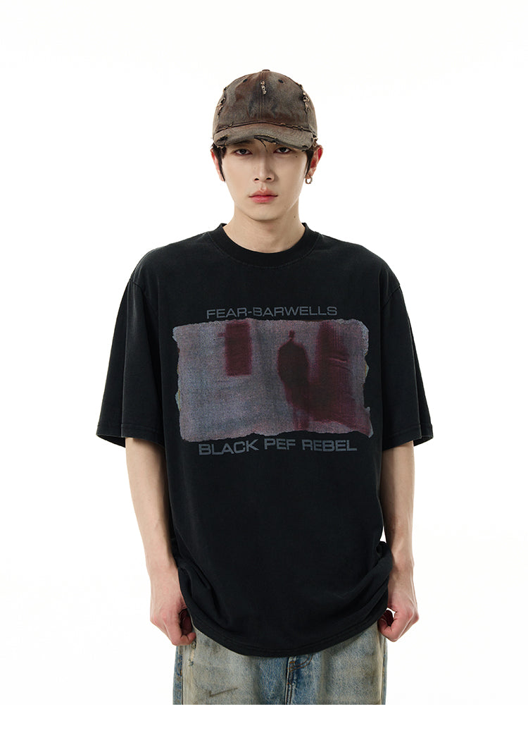 オールドキャラクタープリント 半袖Tシャツ P1425