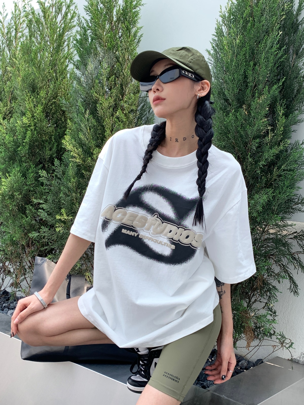 Loose fit logo T-shirt P124