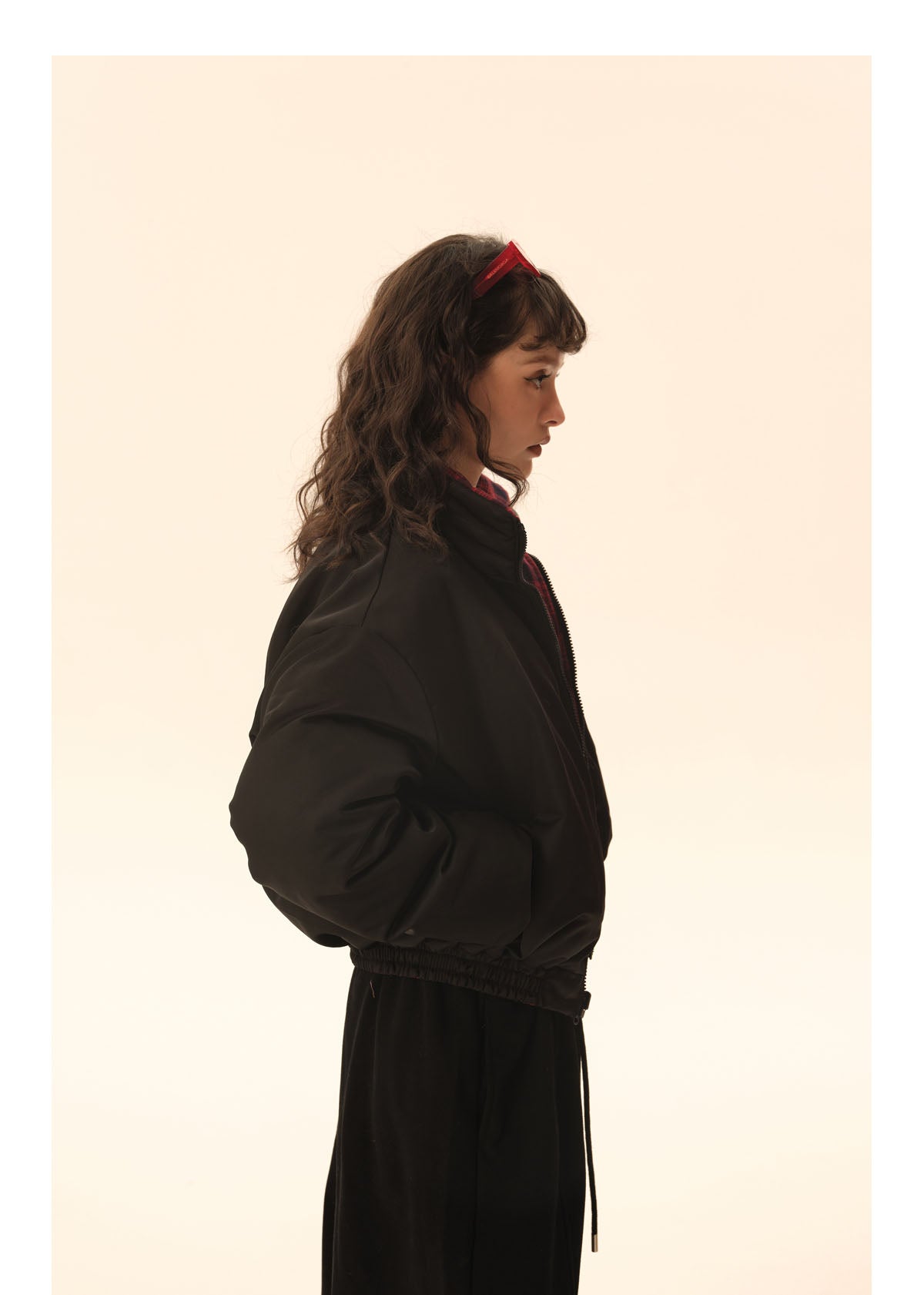 Short length reversible down jacket P447