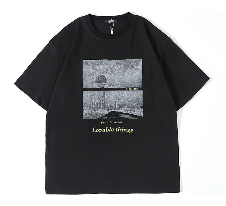 ラウンドネック Tシャツ P1524