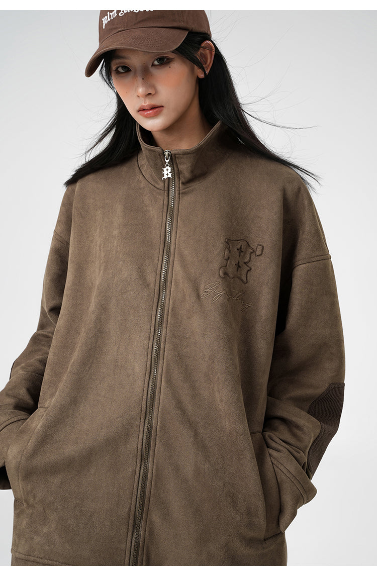 Suede casual jacket P402