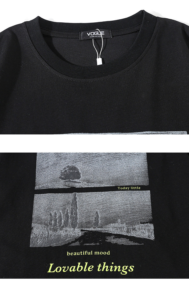 ラウンドネック Tシャツ P1524