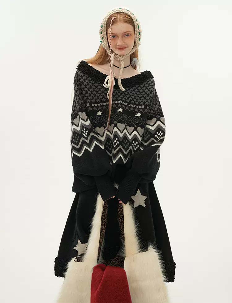 スター レトロパターン ウール セットアップ P1315