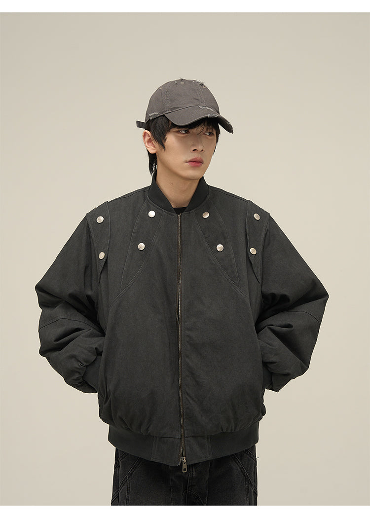 American retro shoulder stitch jacket P643