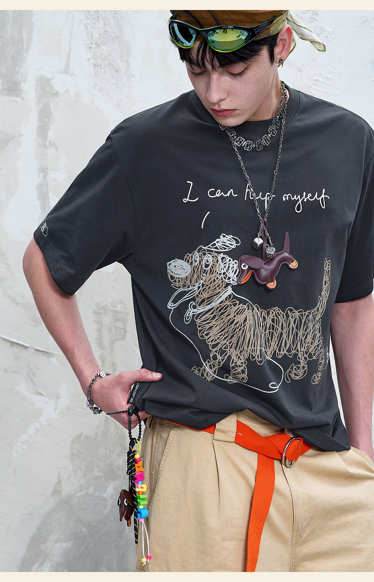 手描き 速乾Tシャツ P2153