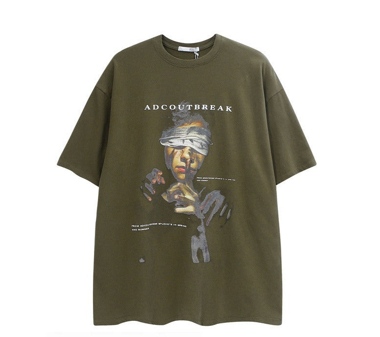 ポートレート プリントTシャツ P1504