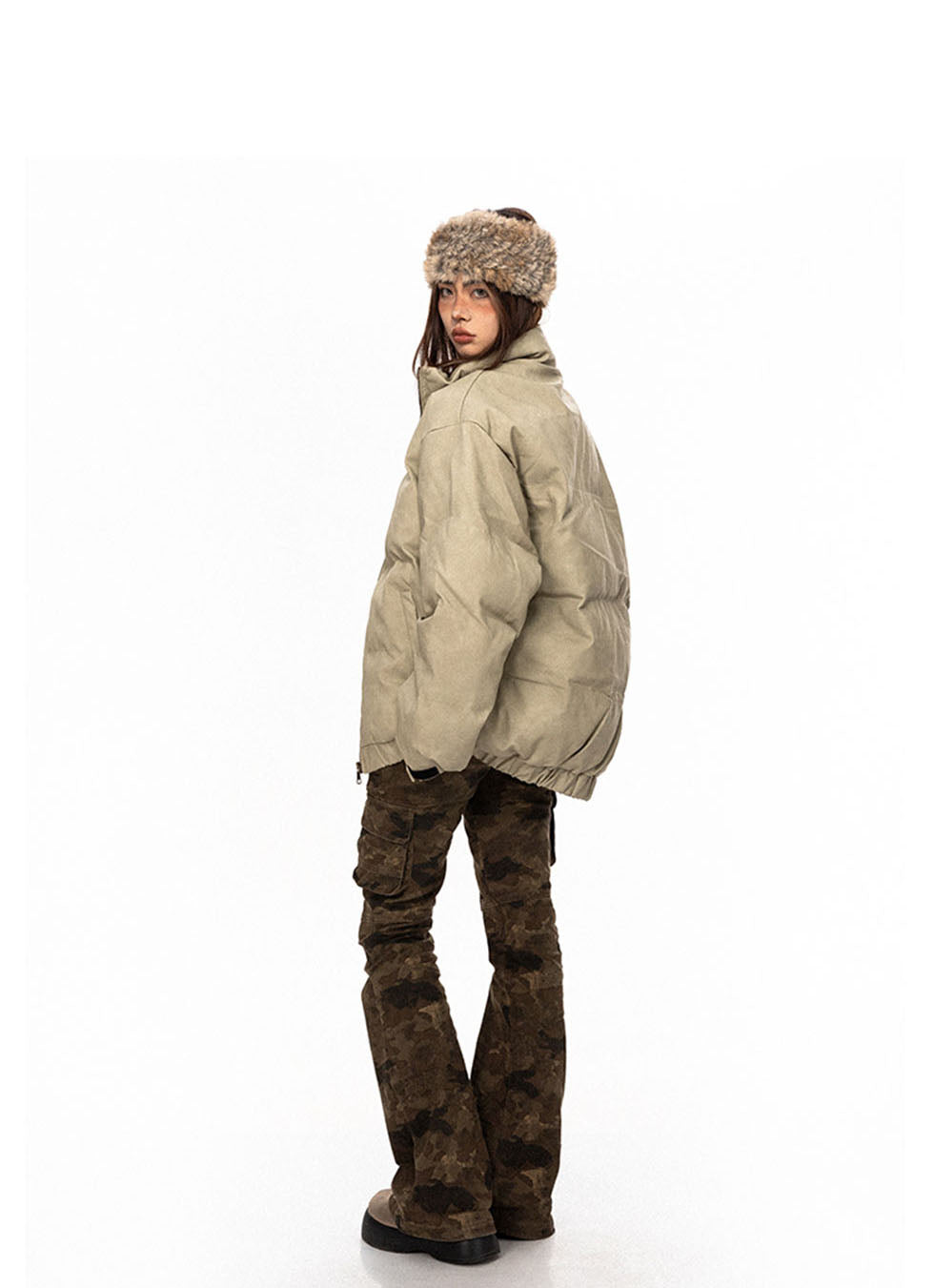 Maillard embroidery PU leather jacket P705