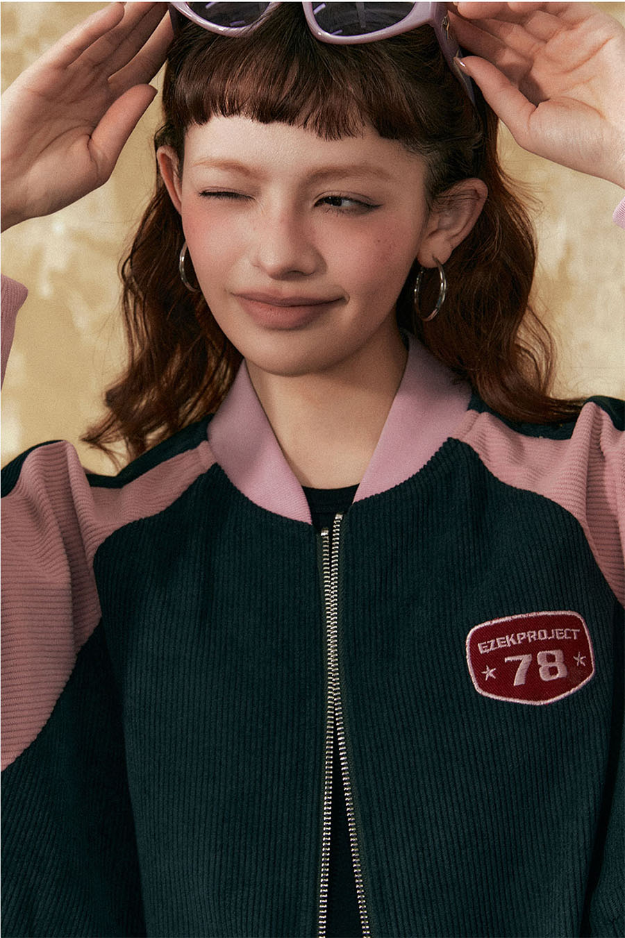 American Retro Corduroy Stitch Loose Jacket P771