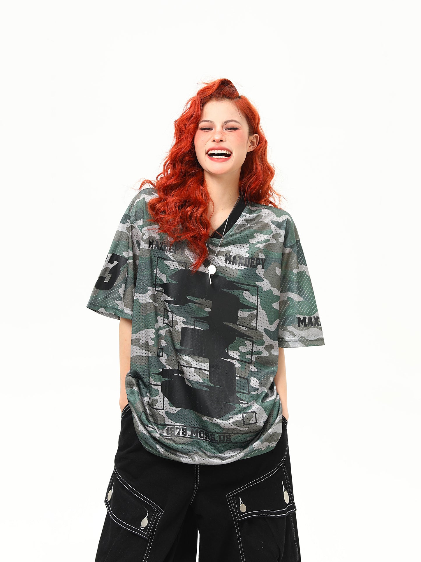 Vネック クールTシャツ P2126