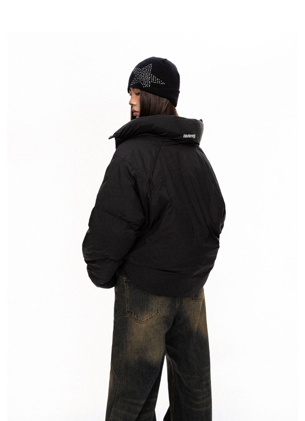 Stand collar down jacket P675