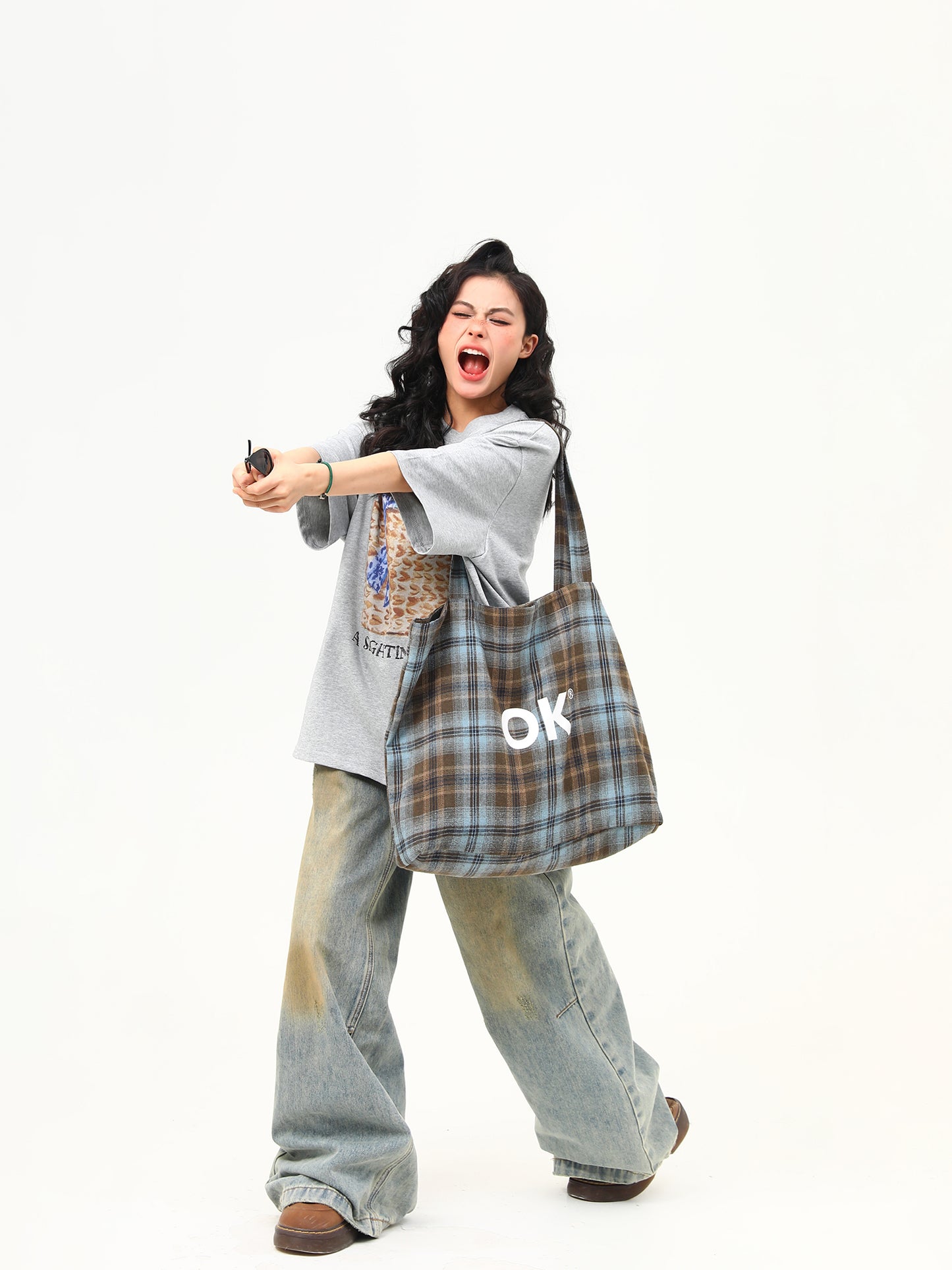 レトロ ニッチプリント Tシャツ P2020