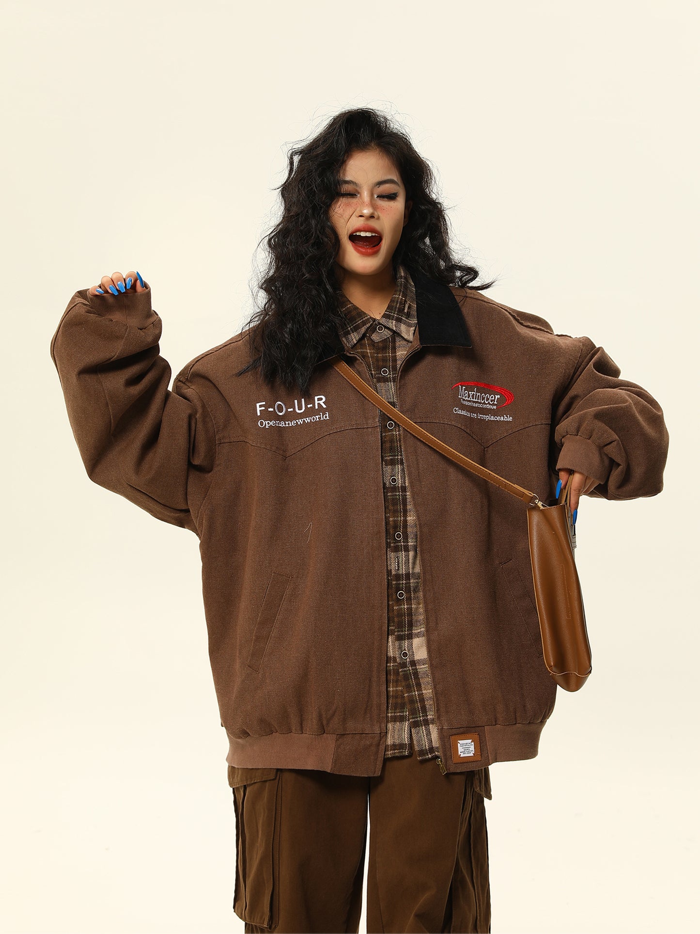 Loose Fit Retro Washed Work Jacket P1329