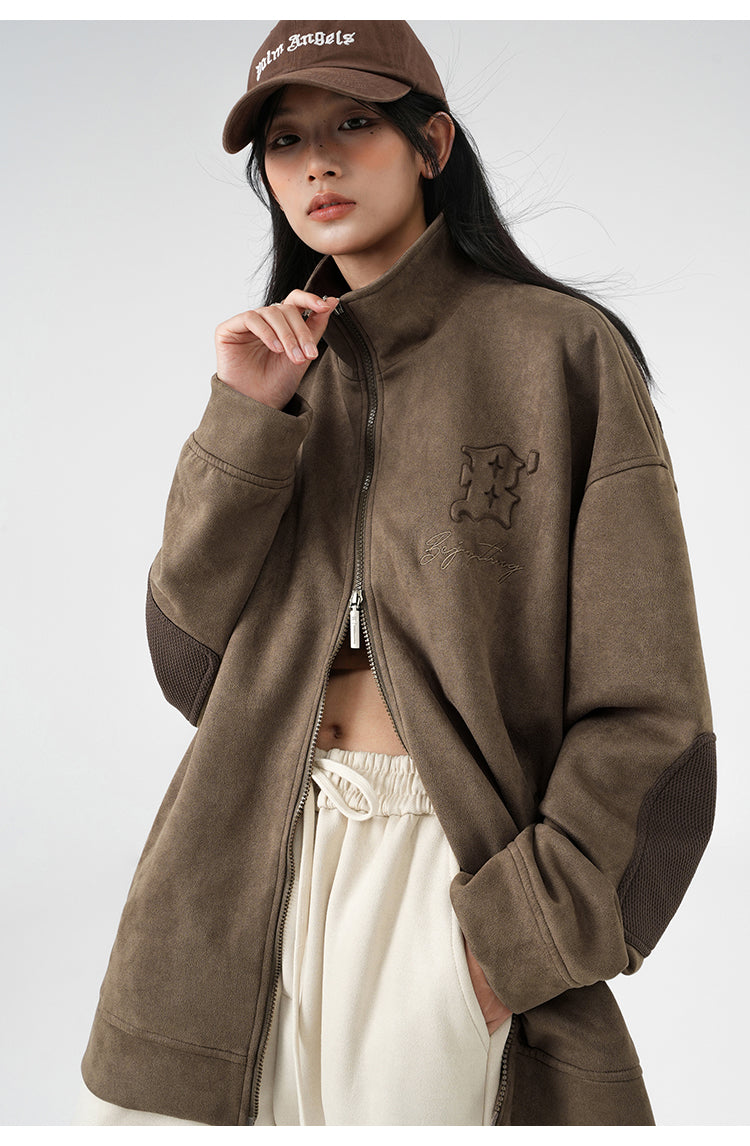 Suede casual jacket P402