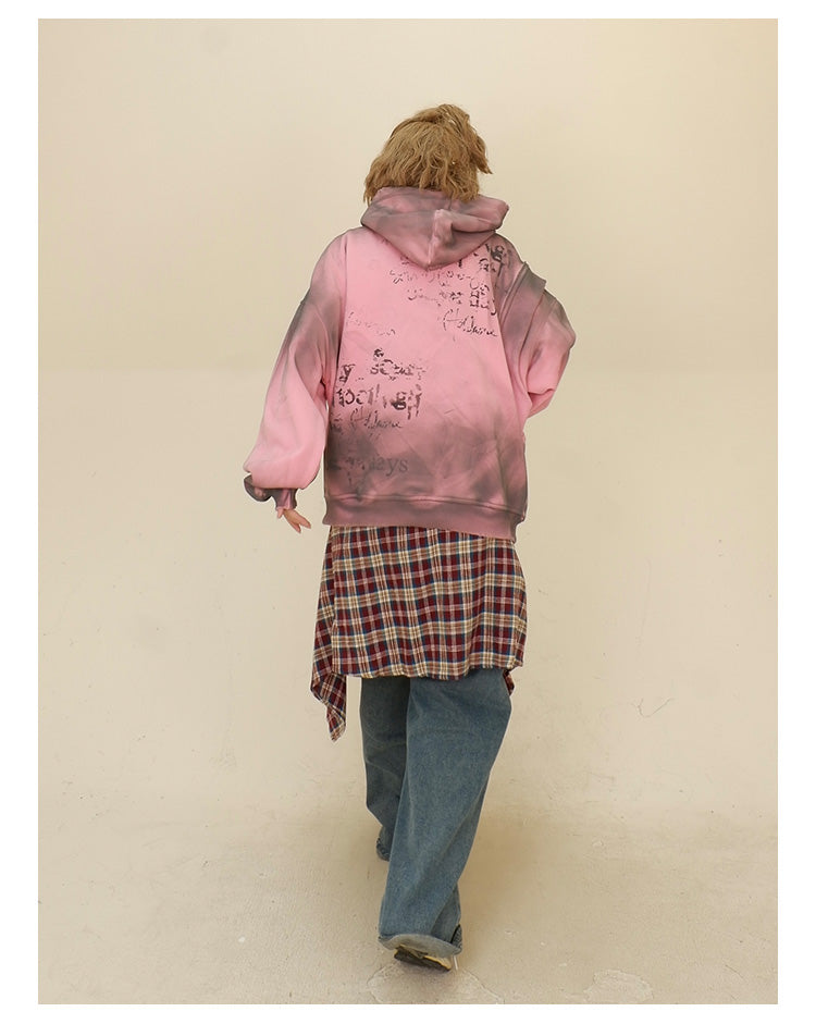 フェイクツーピースグラフィティパーカー P1778