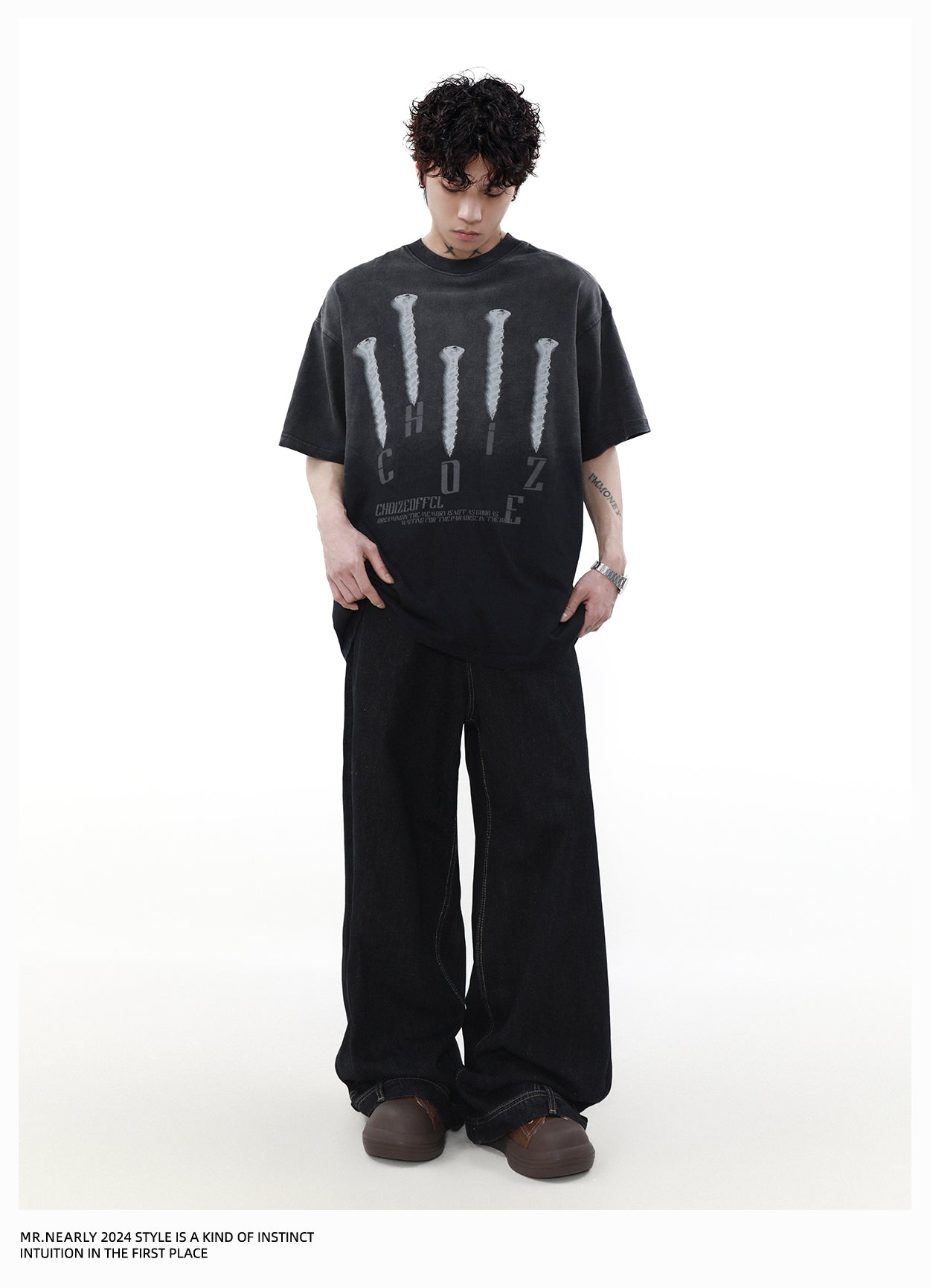 American Heavy Design Short Sleeve T-Shirt P1356