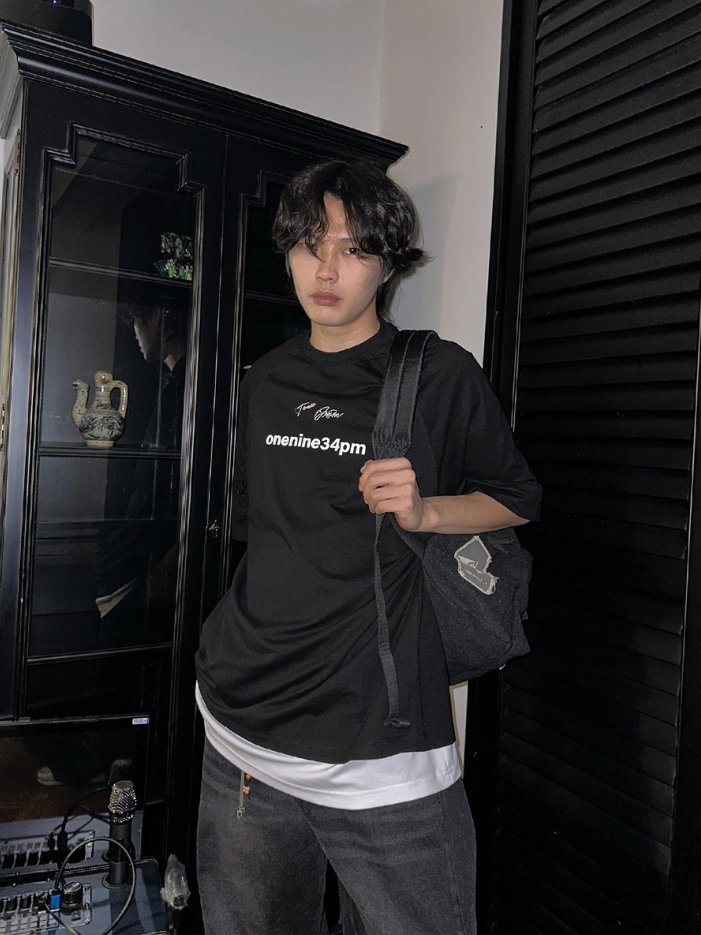 立体プリント 半袖Tシャツ P1464