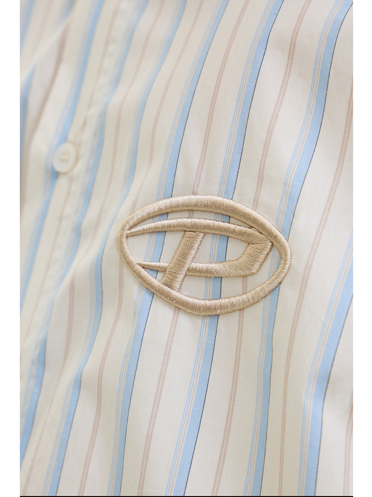 Embroidered striped shirt P540