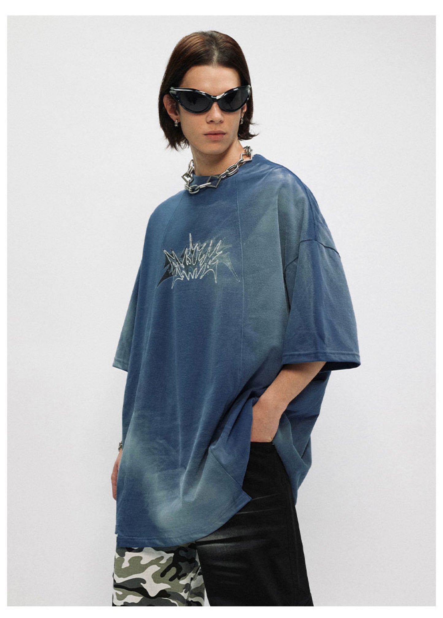 オーバーサイズ 半袖 Tシャツ P1392
