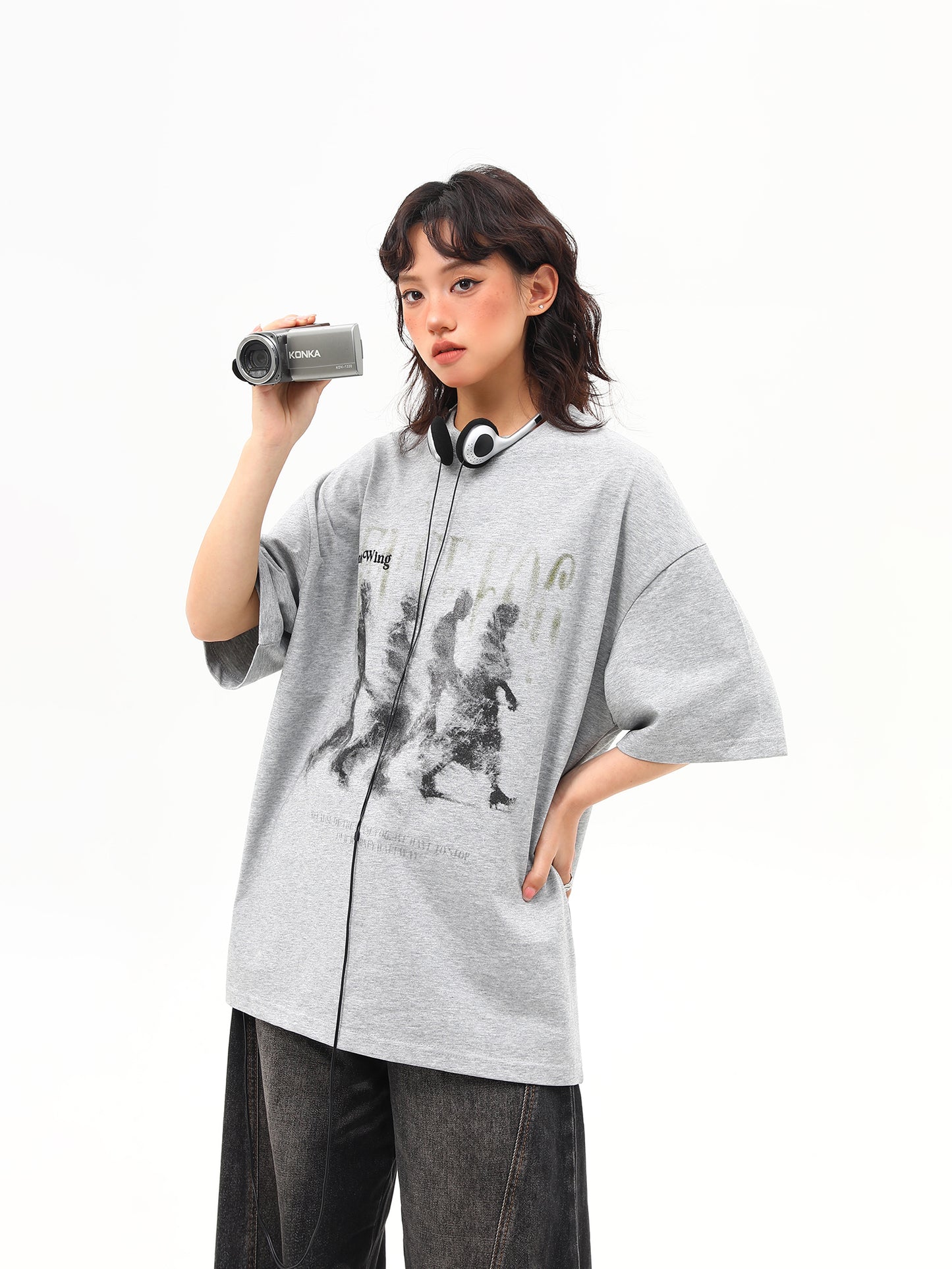 オリジナルファジープリント Tシャツ P2042