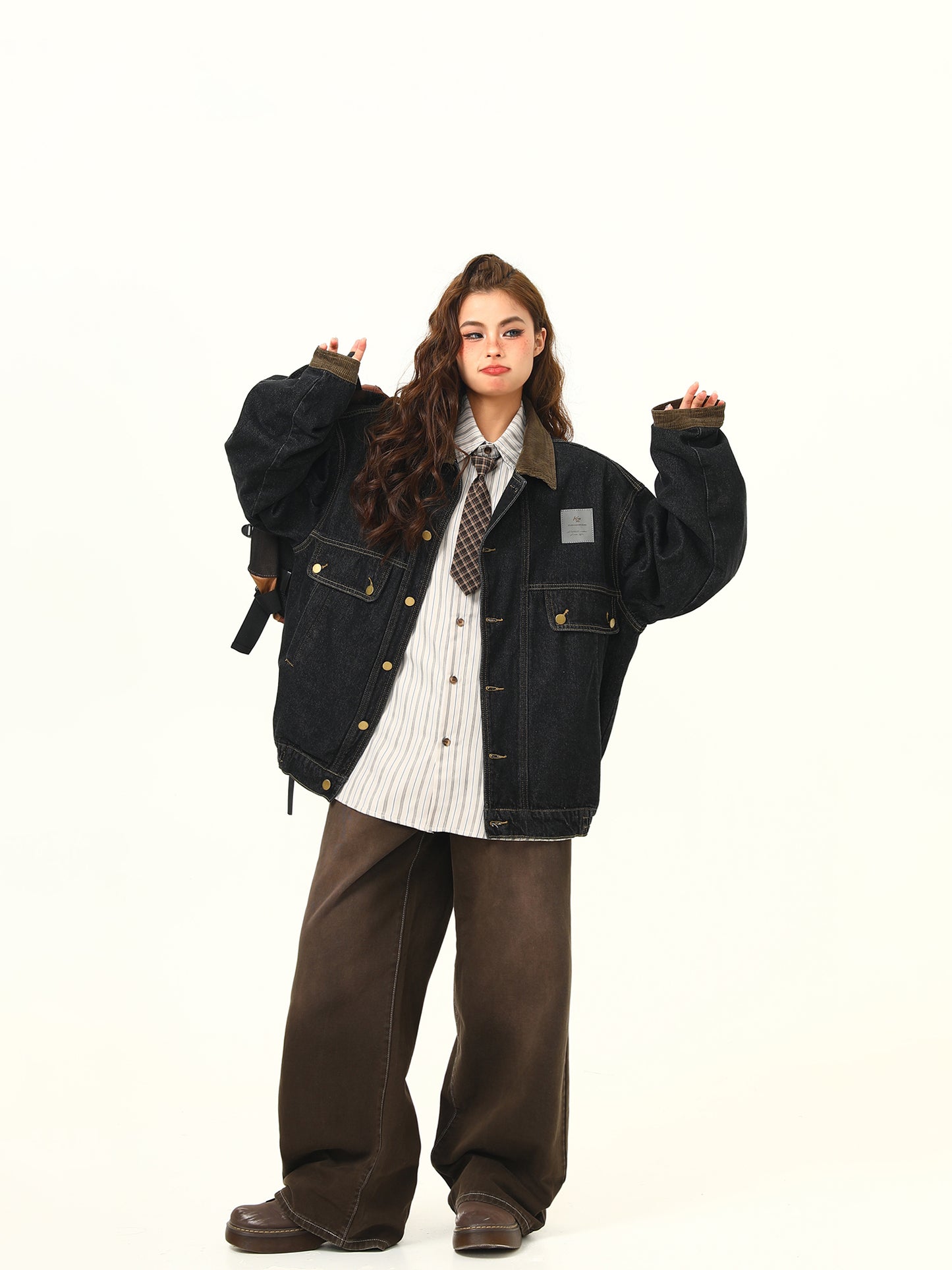 ヴィンテージ ハイエンド レトロ ウォッシュ デニム ジャケット P1809