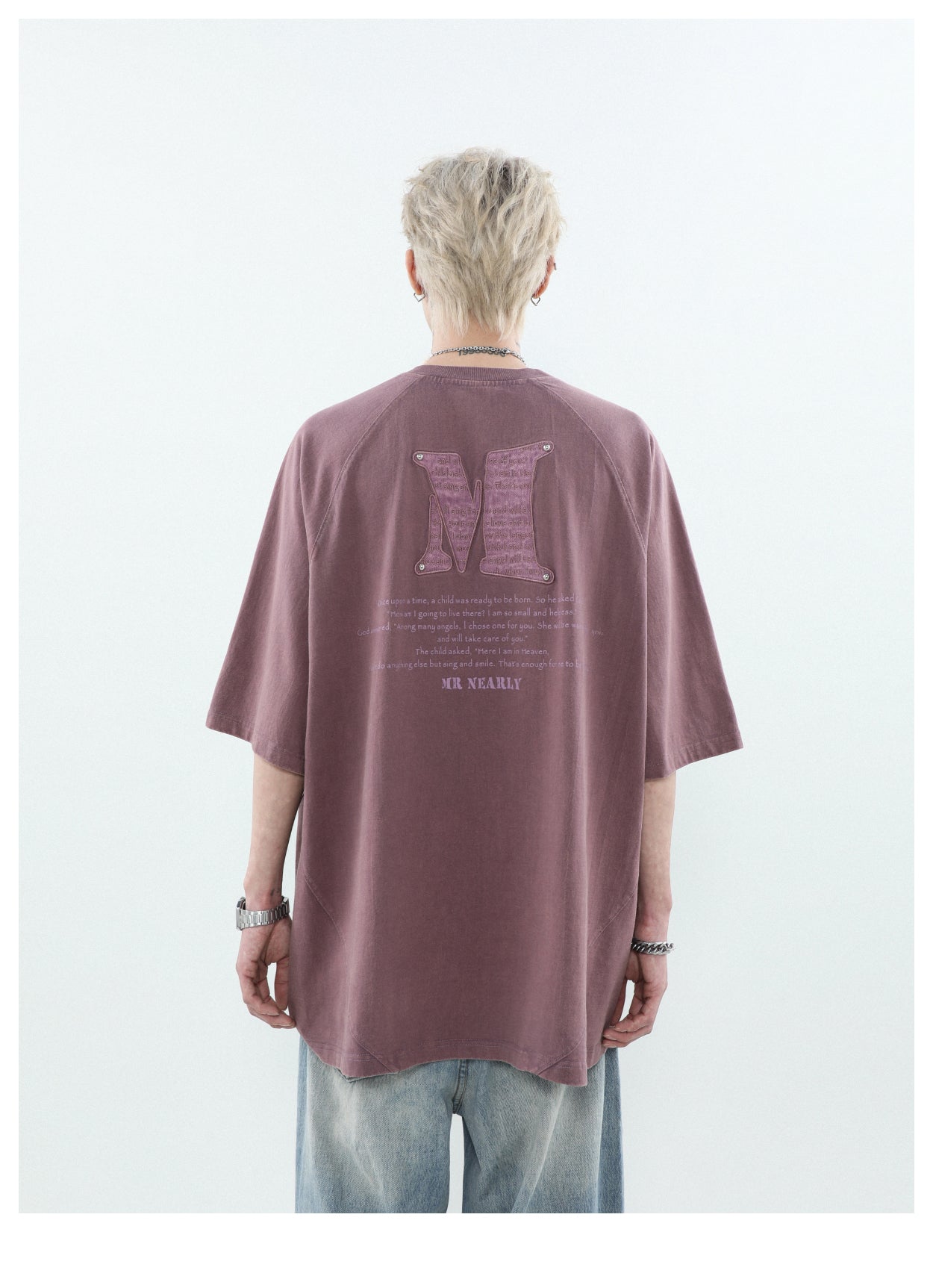 オーバーサイズワッペンTシャツ P178