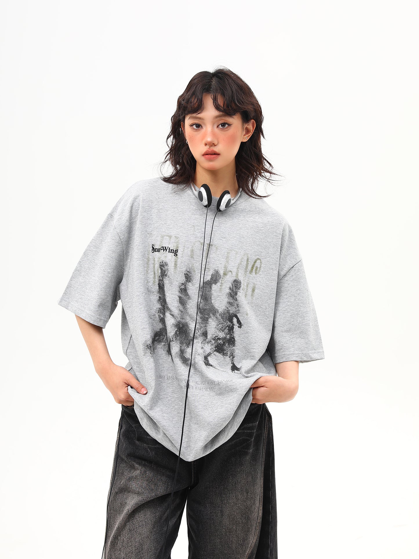 オリジナルファジープリント Tシャツ P2042
