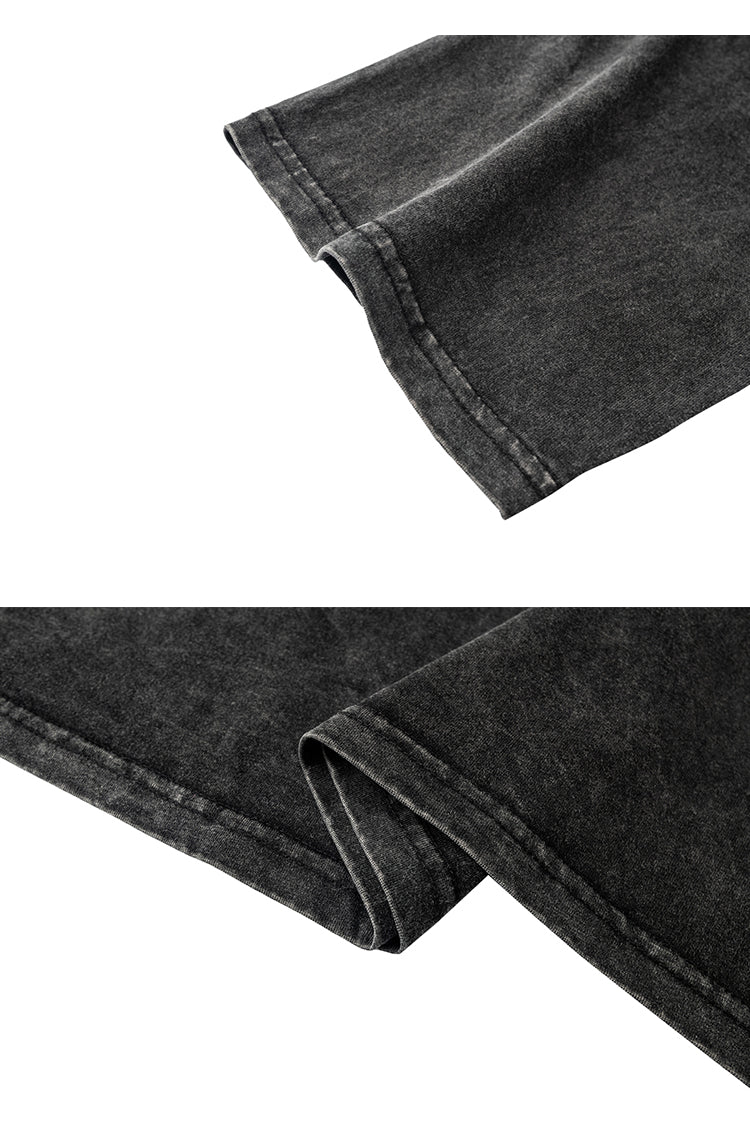 ウォッシュドバンドプリント Tシャツ P1538