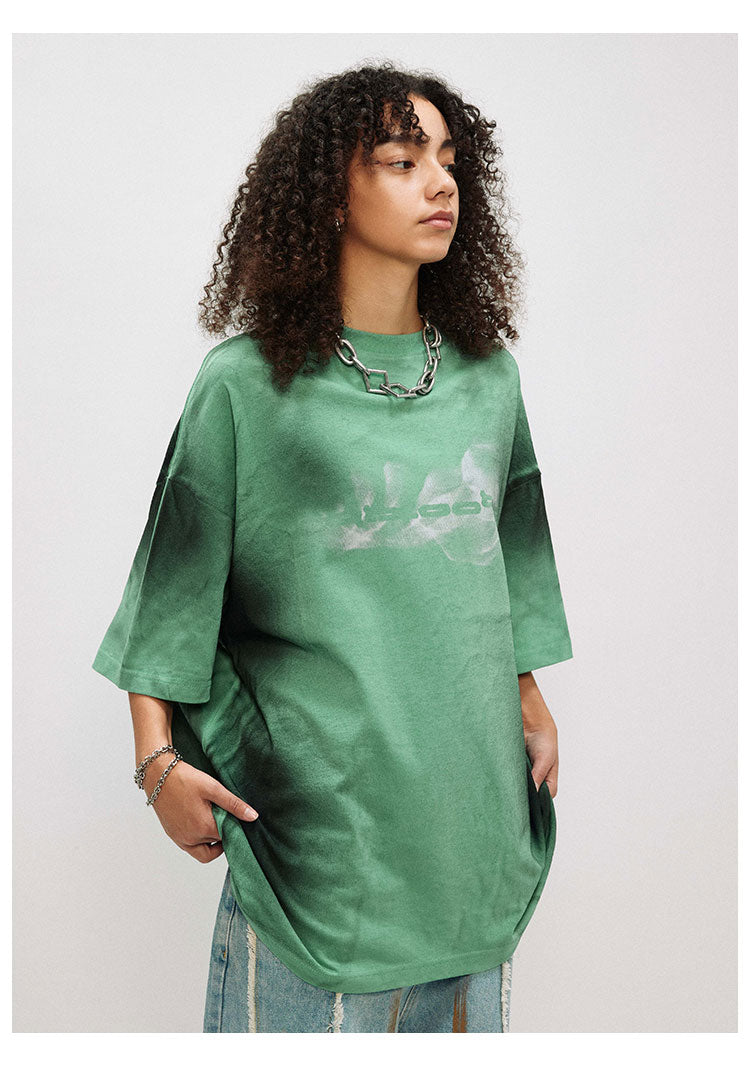 ハイストリート レトロ 半袖 Tシャツ P1394