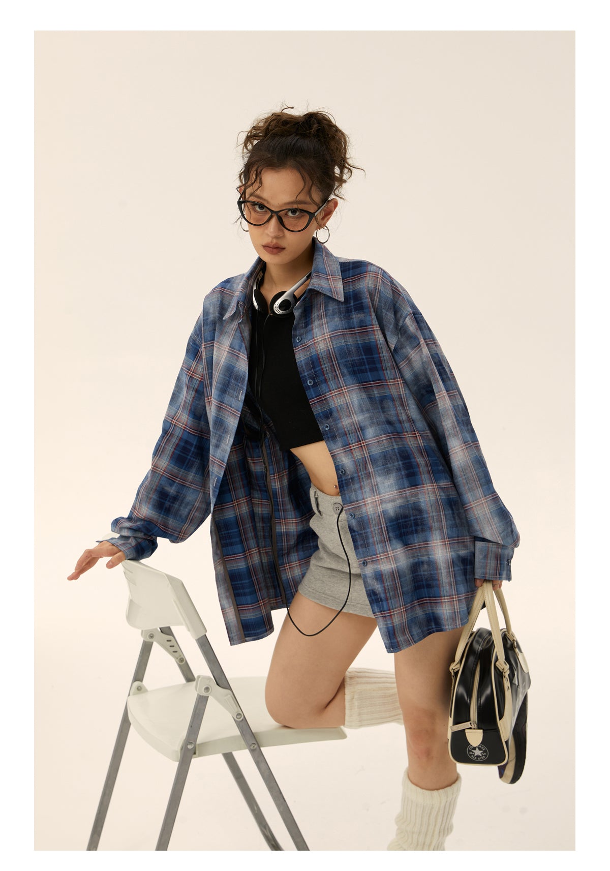 Retro check shirt P242