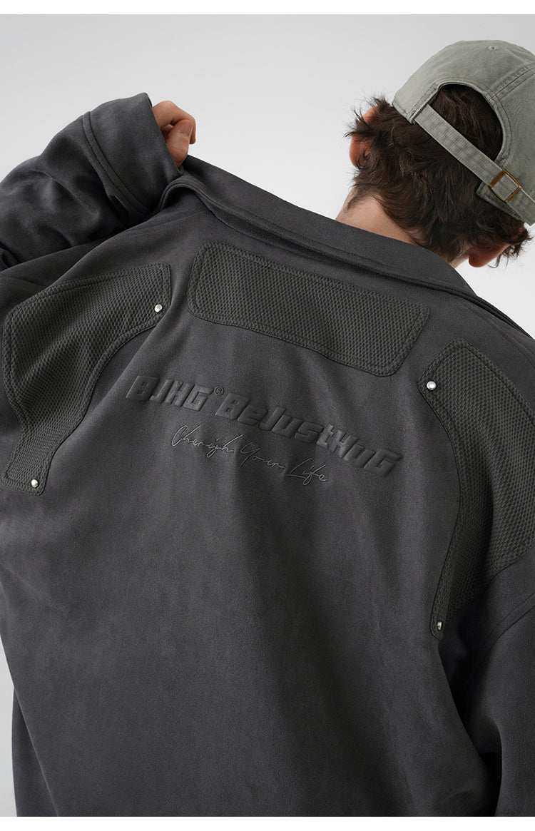 Suede casual jacket P402