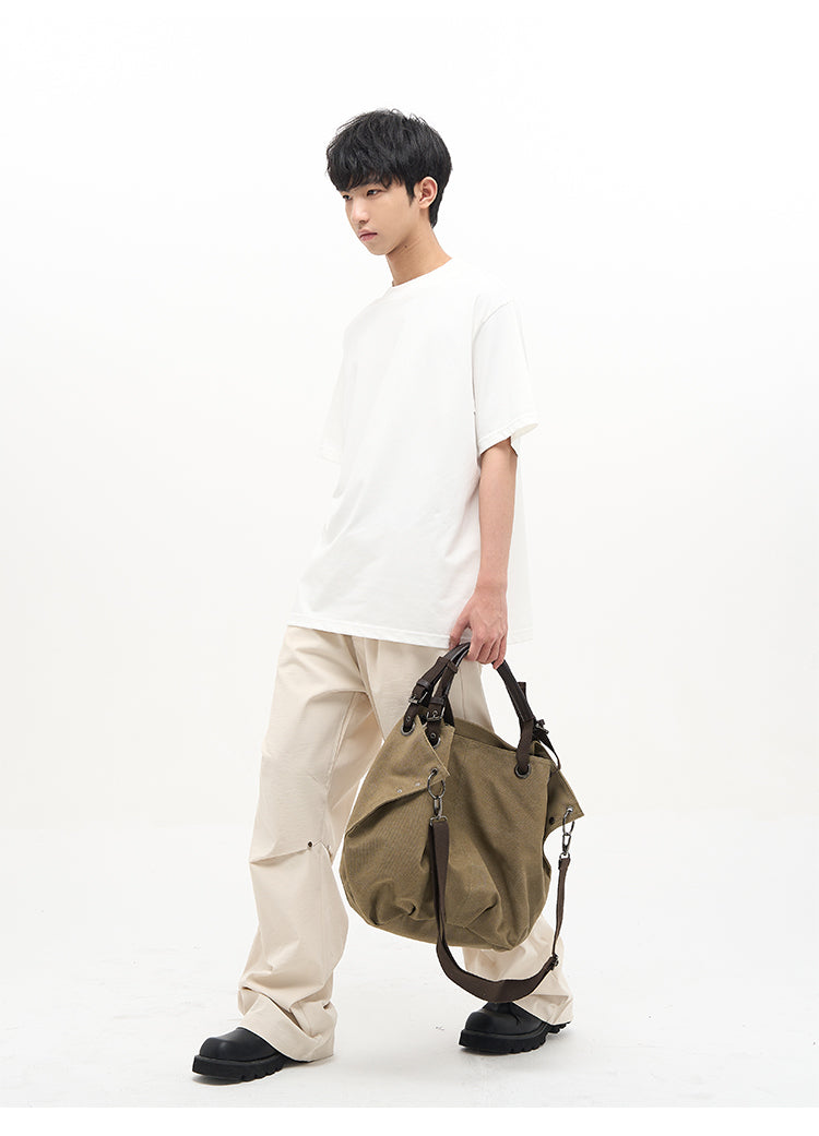 Retro Multi-Stitch Straight Pants P308