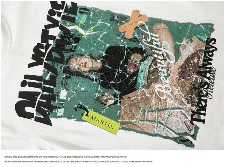 ポートレートプリントTシャツ P1483